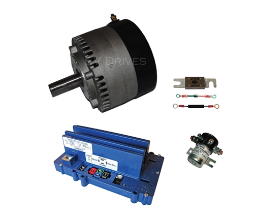 Conversion Kit - Motenergy ME1004 Motor, Alltrax SR48400 Controller, Contactor & Accessories