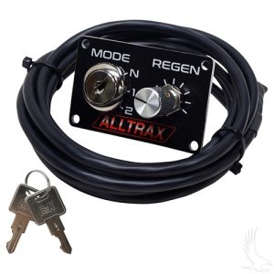 Alltrax FN-DM-KEY Performance Knob Dash Mount Panel w/Key Switch - XCT (Personality & Speed / Regen)
