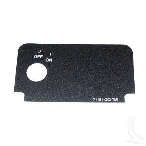 KEY SWITCH W/ ON DECAL FOR EZGO MEDALIST/TXT