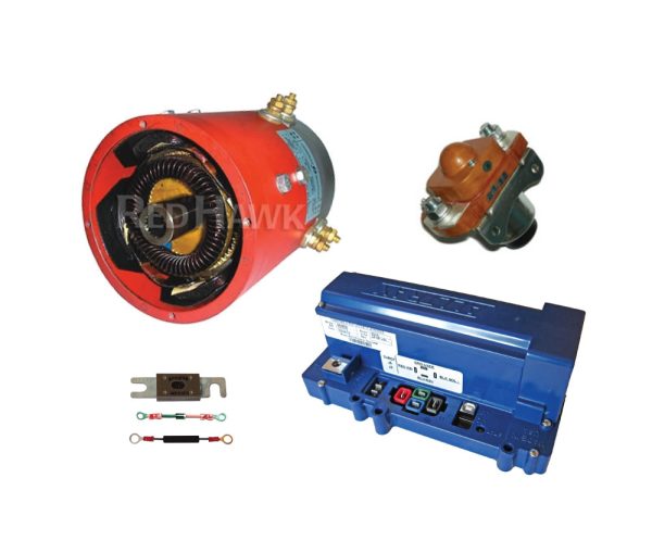 High Speed Golf Cart Upgrade Kit for E-Z-Go TXT, Medalist & Marathon - Admiral MOT-B1 Motor, Alltrax SR48500 Controller & Accessories