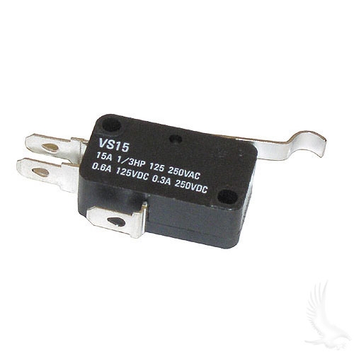 MICRO SWITCH, 3 TERMINAL, FOR CLUB CAR GAS 1984-UP & ELECTRIC 1980-UP PRECEDENT
